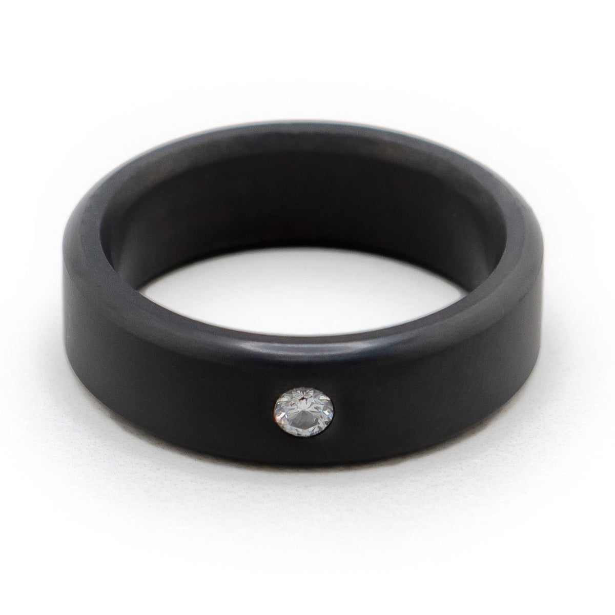 Kratos Rounded Diamond Inset Ring 7mm