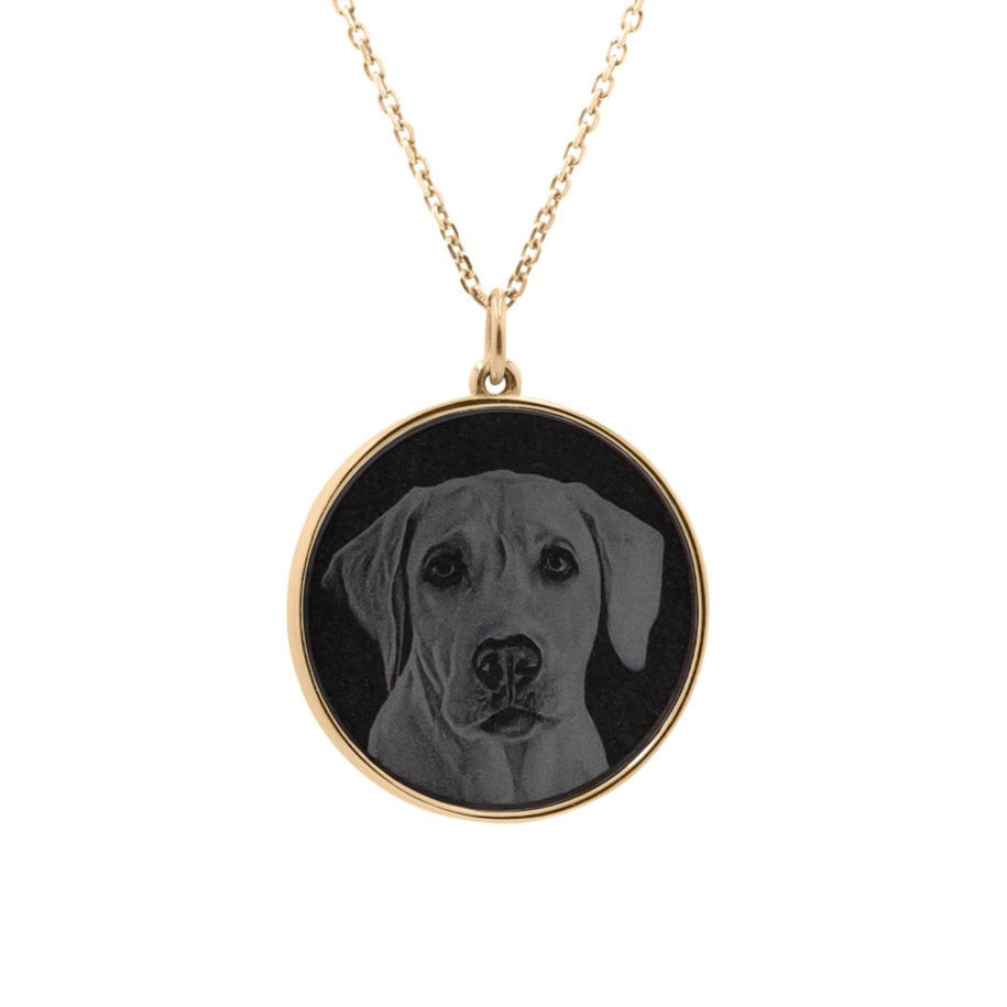 Mounted Black Diamond - Pets Pendant