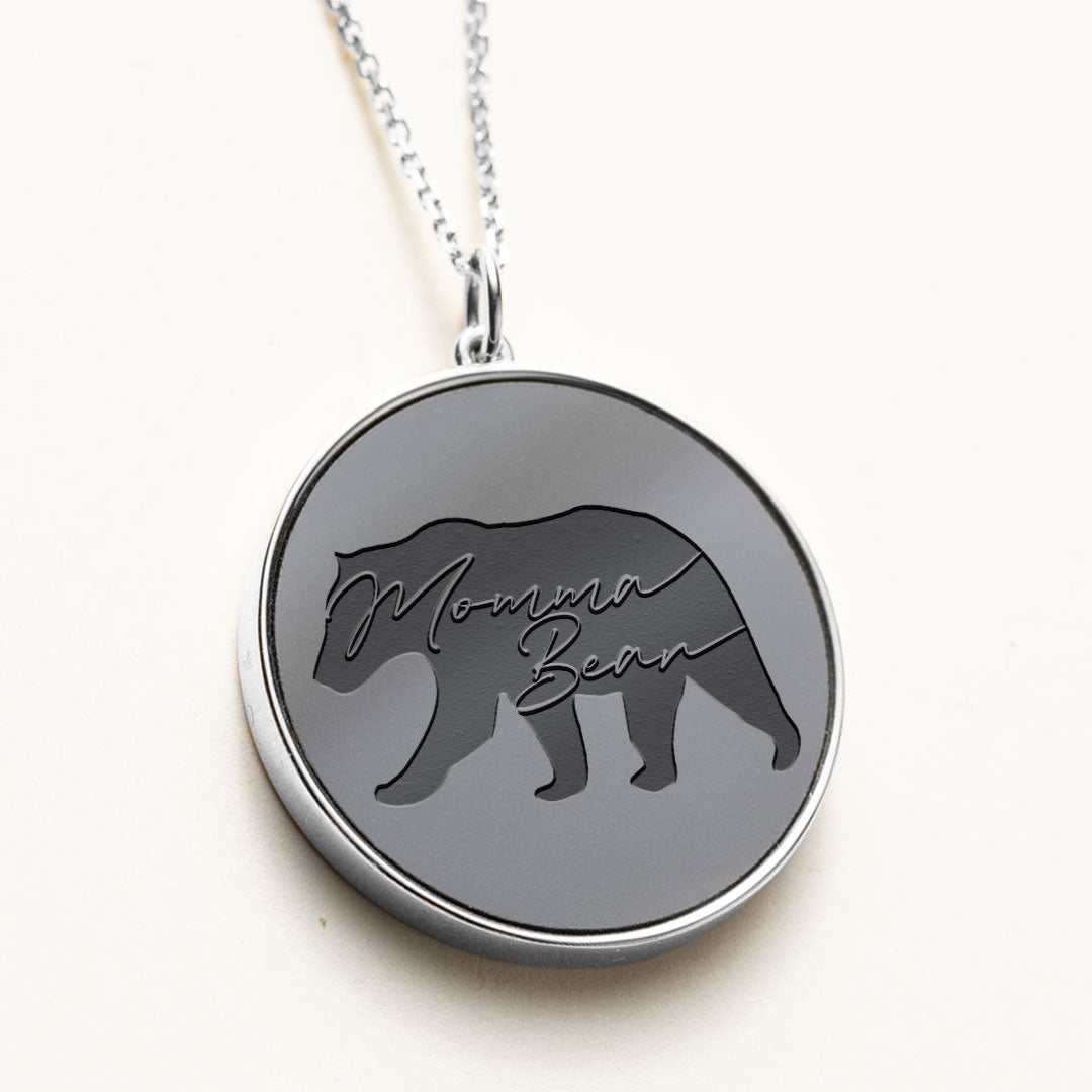 Tell Your Story: Mama Bear Bar Pendant Simple Chain Short Necklace – US  Jewelry House