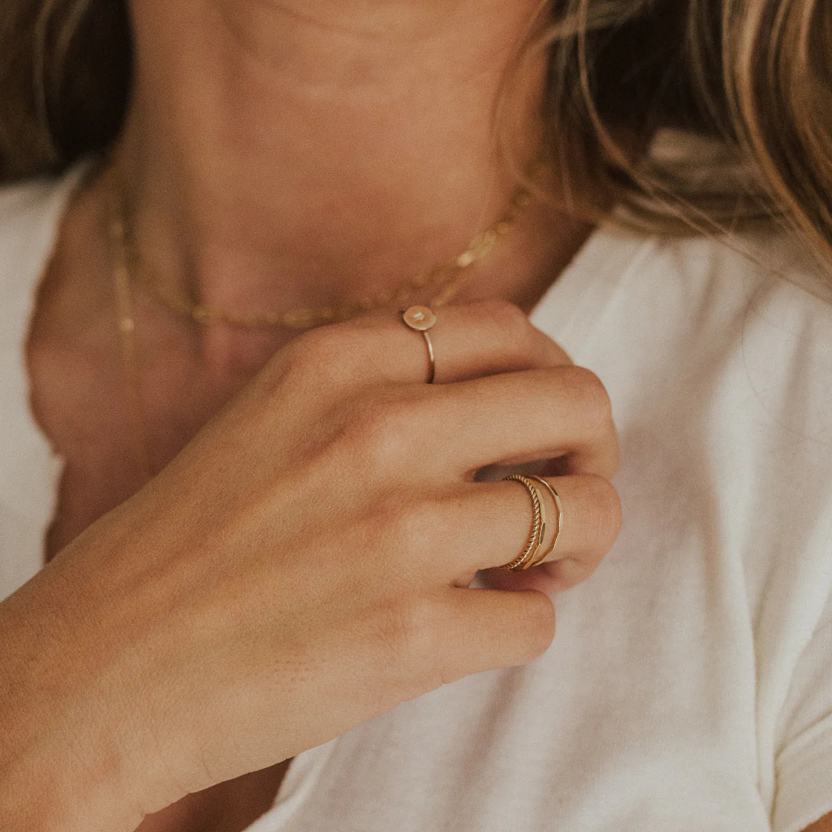 Ring With Letter Engraving in Gold or Silver Size 5 6 7 8 9